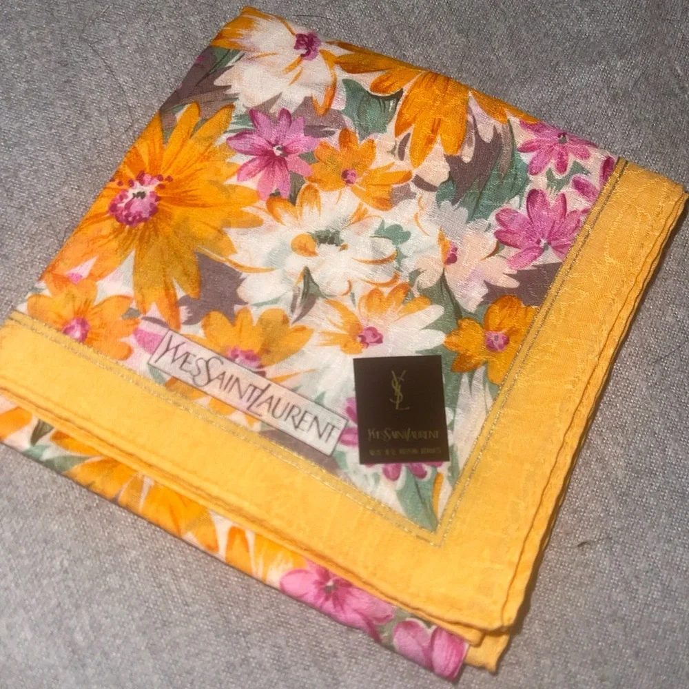 SL scarf pocket square orange NEW - Picture 1 of 6